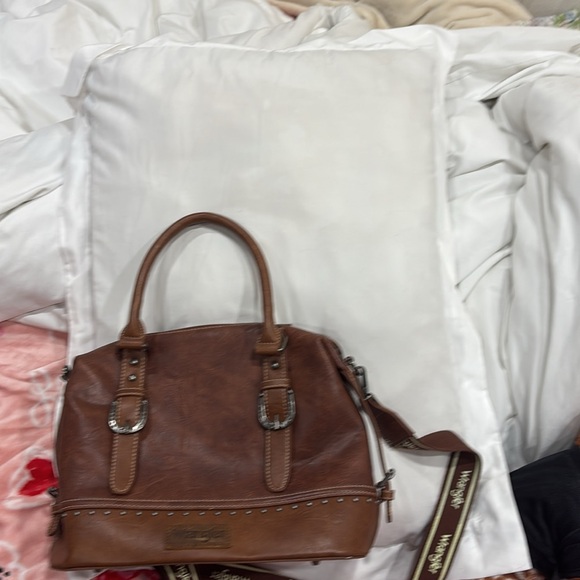 Wrangler Brown Leather Women's Bag - Picture 4 of 4